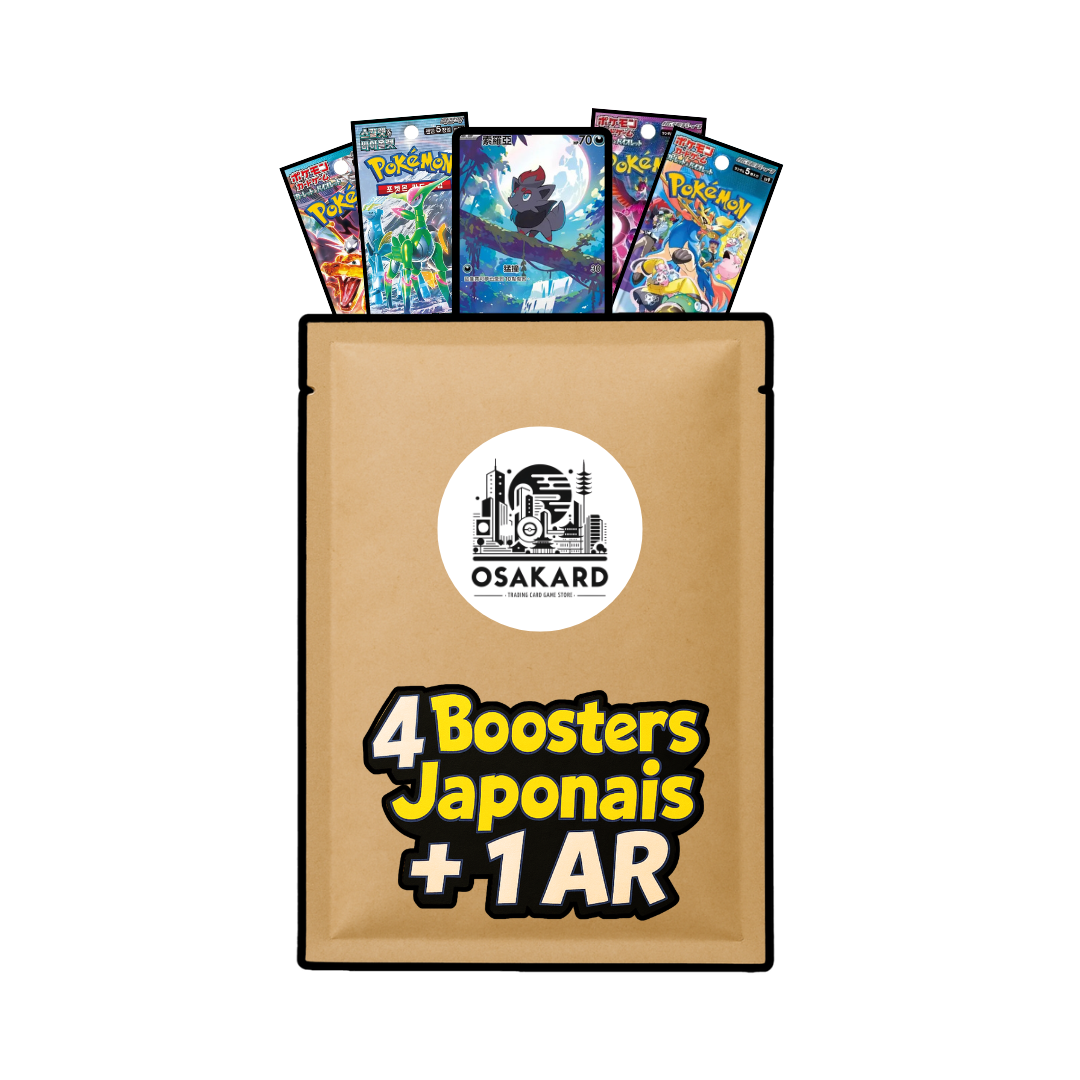 Osakard® Super Pack Japonais de 4 boosters aléatoires + 1 AR