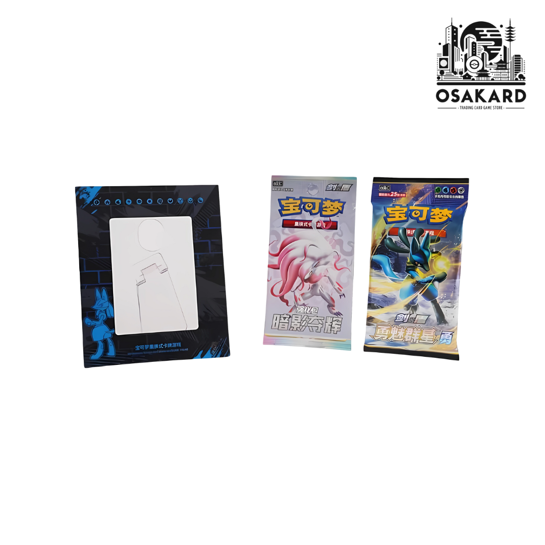 Coffret Pokémon Card Display Lucario - 2 Boosters - Chinois