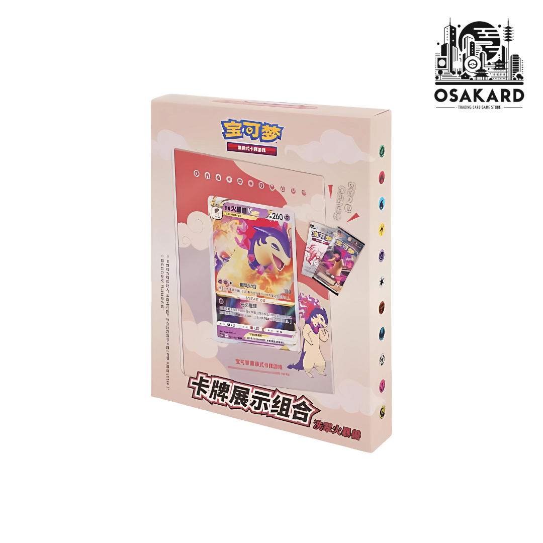 Coffret Pokémon Card Display Typhlosion - 2 Boosters - Chinois