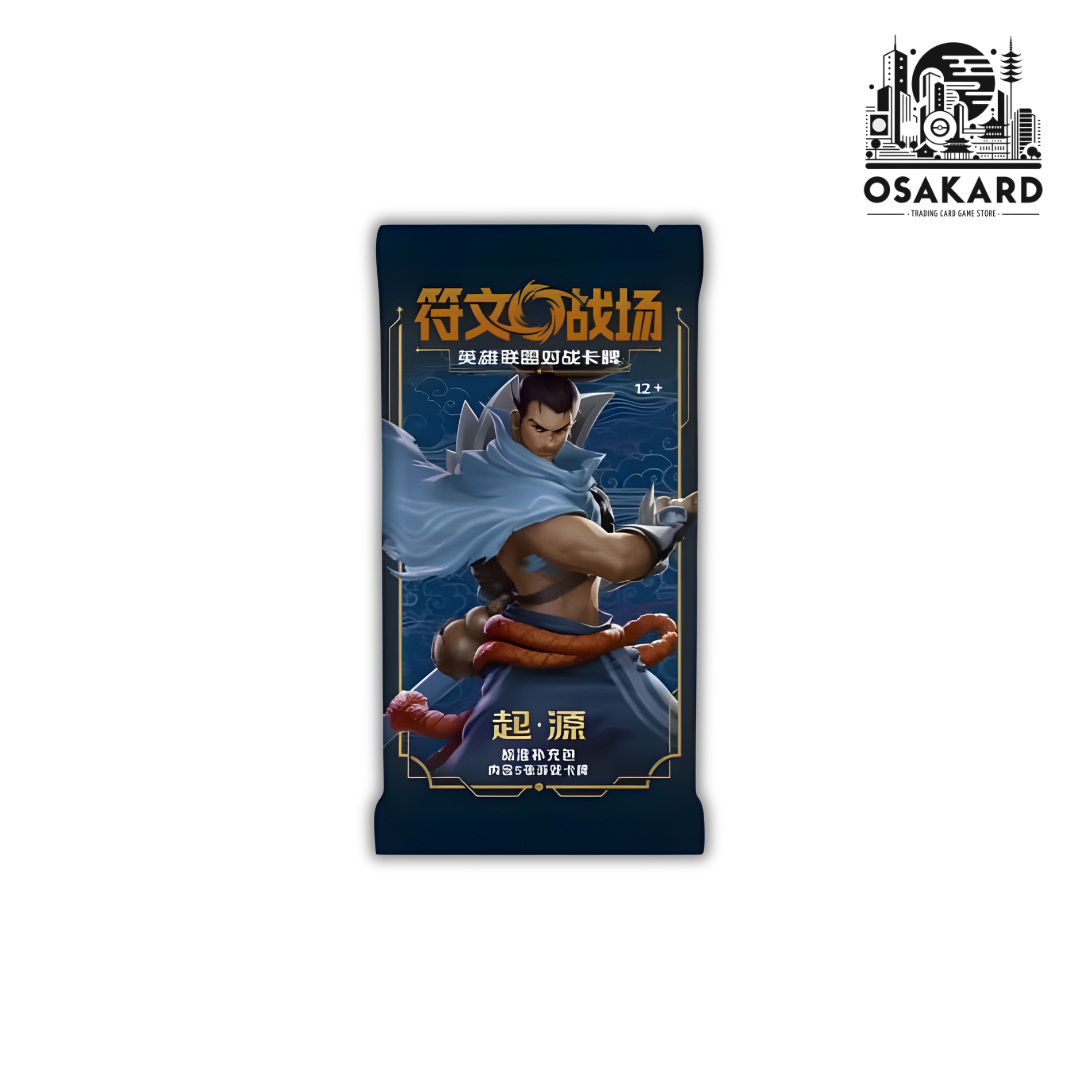 Booster Slim LoL Riftbound Origins - 5 cartes - Chinois