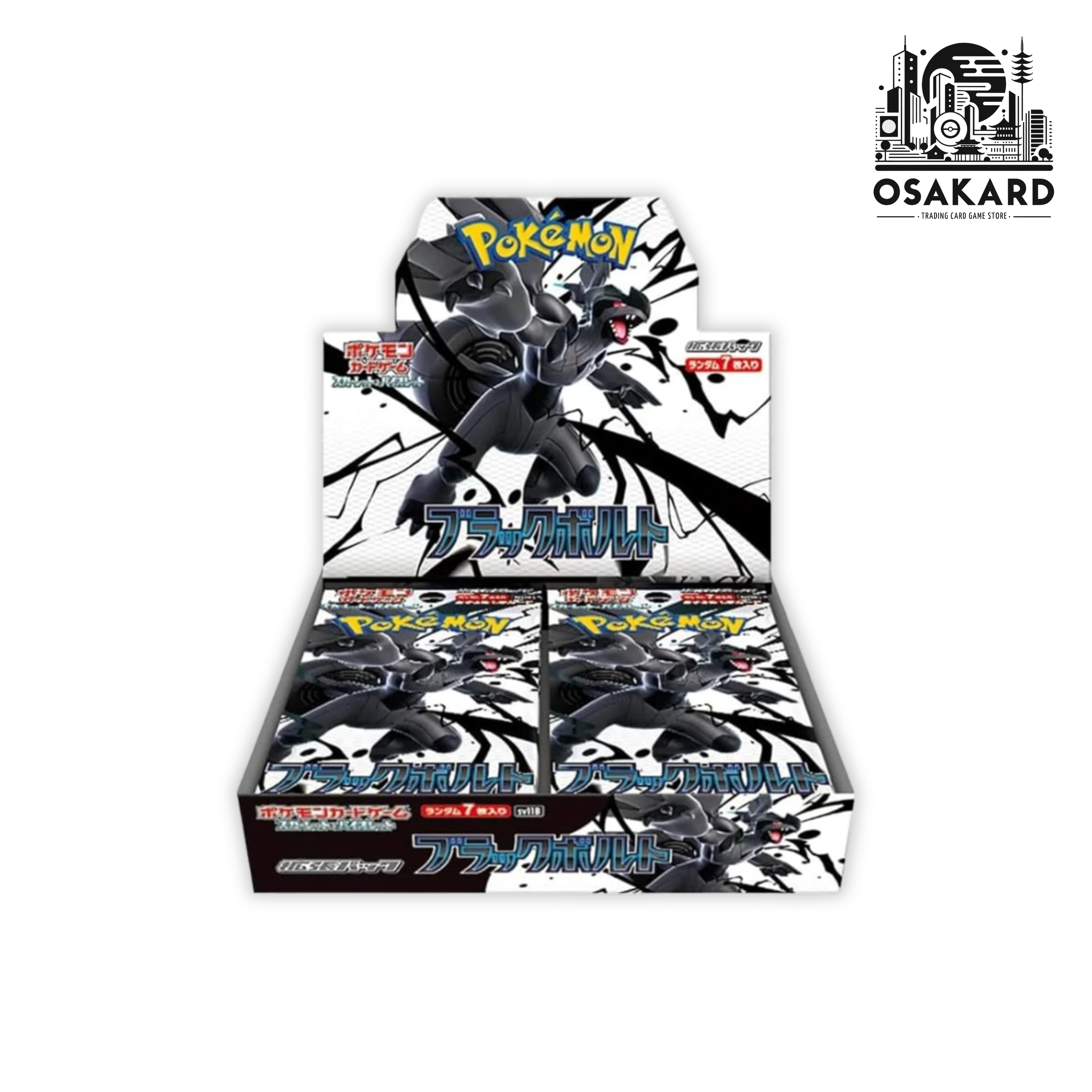 Display Pokémon Black Bolt - SV11B - 20 Boosters - Japonais