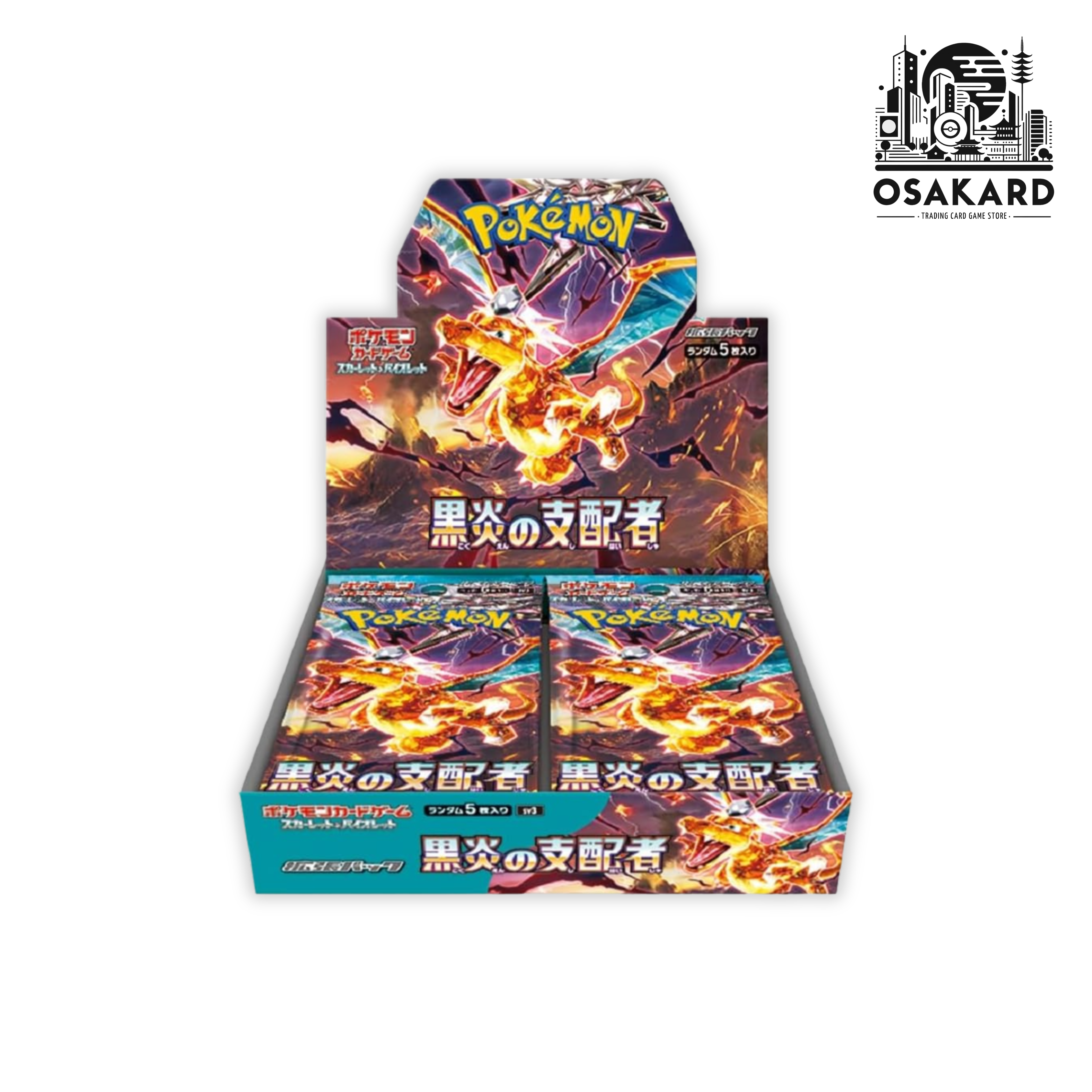 Display Pokémon Ruler of the Black Flame - SV3 - 30 Boosters - Japonais