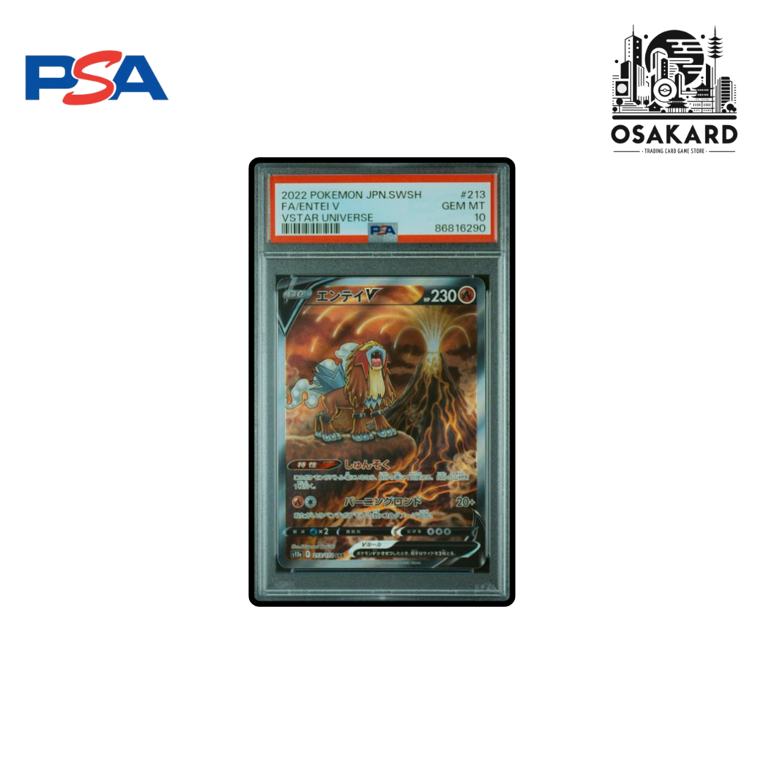 PSA 10 Pokémon Entei V 213/172 - S12a - Japonais