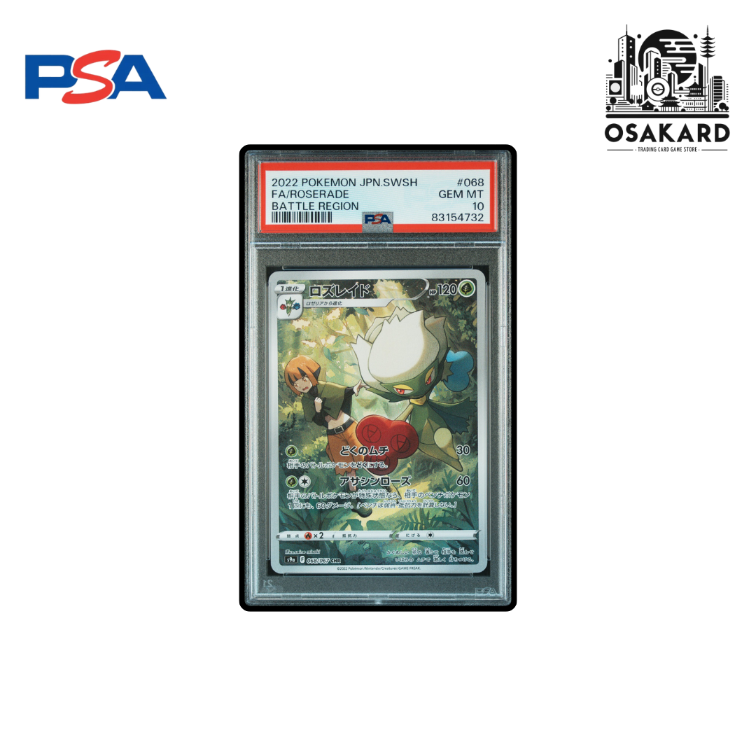 PSA 10 Pokémon Roserade 068/067 - s9a - Japonais