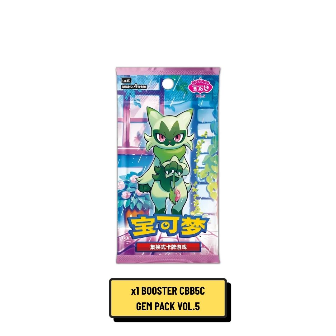 Booster Pokémon Gem Pack 5 cbb5C 4 Cartes Chinois