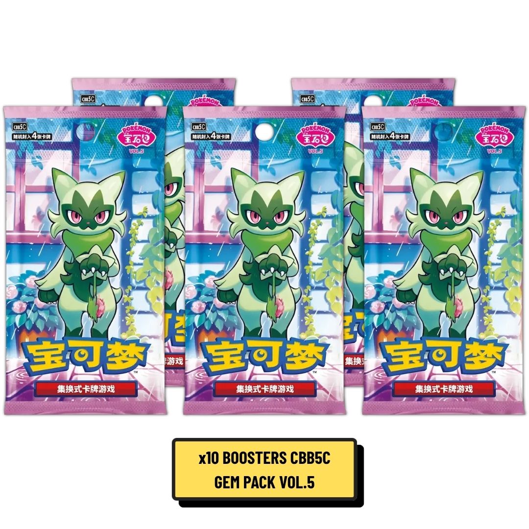 Booster Pokémon Gem Pack 5 cbb5C 4 Cartes Chinois