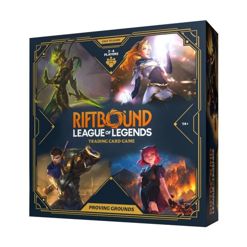 Coffret Riftbound Proving Ground Premier Pas français scellé, TCG officiel League of Legends pour 2 à 4 joueurs Riot Games