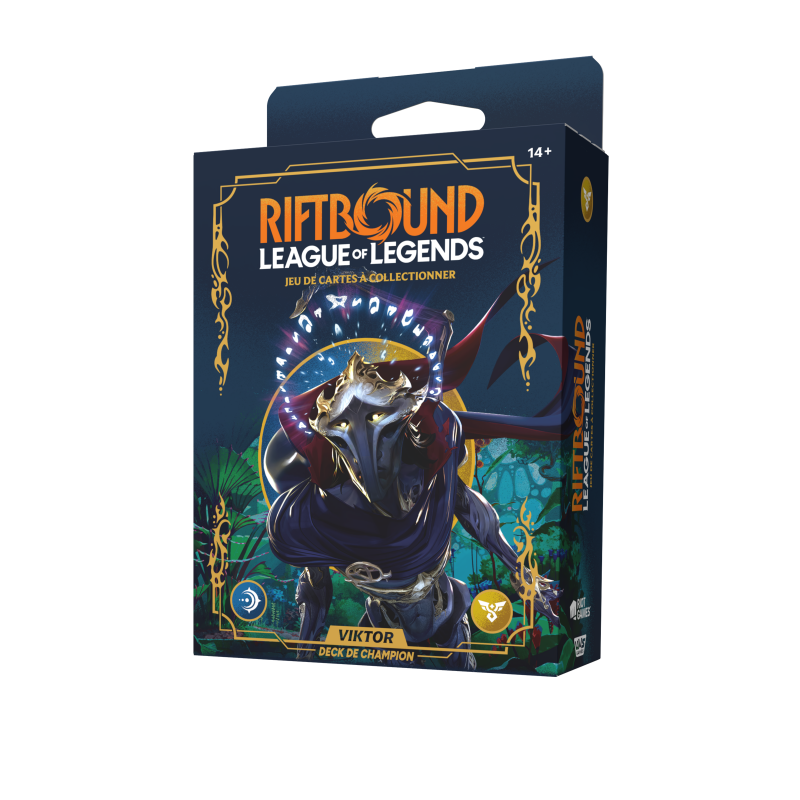 Deck préconstruit Riftbound Viktor 56 cartes français scellé, TCG officiel League of Legends Riot Games