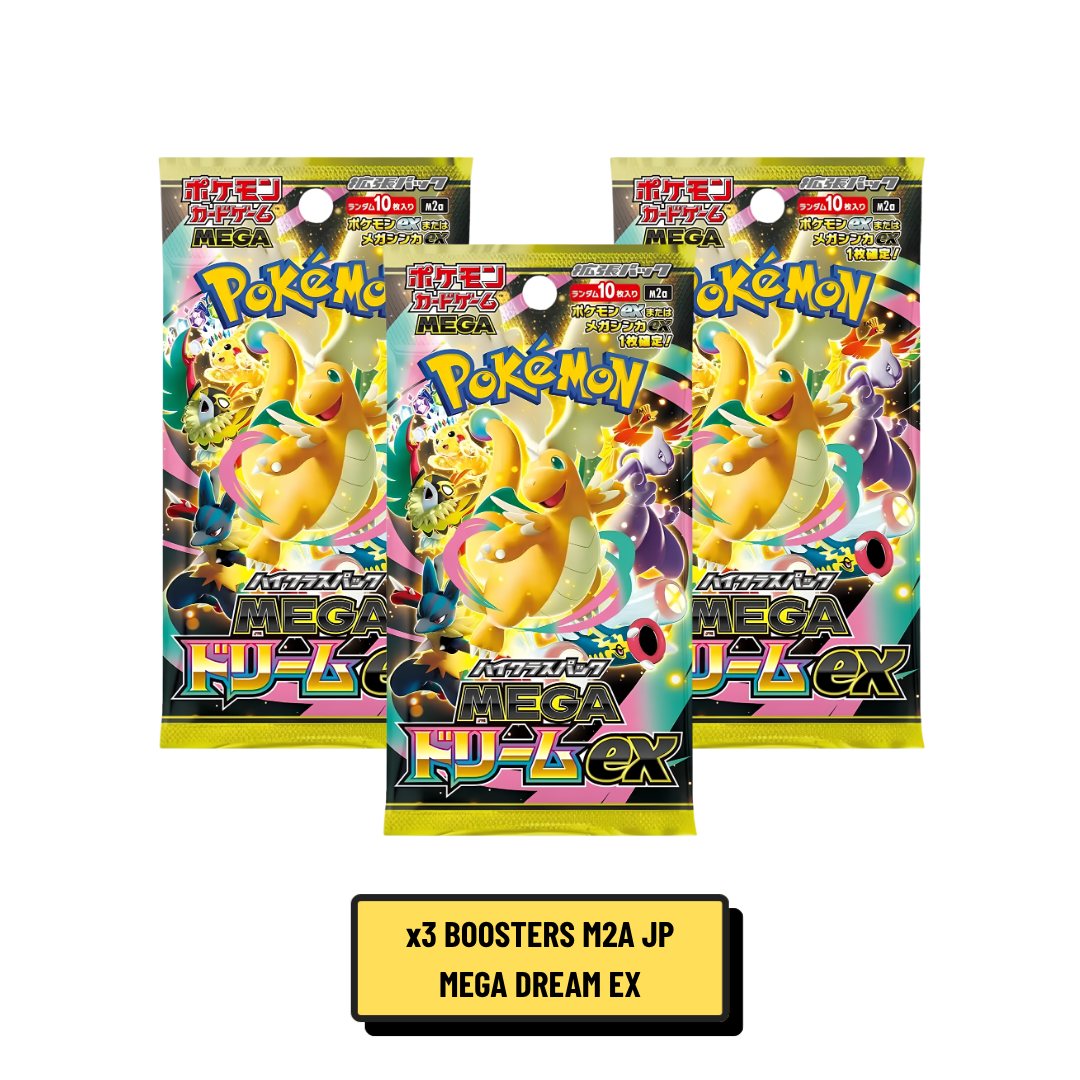 Booster Pokémon Mega Dream EX M2A Japonais 10 Cartes Ultra-rare garantie