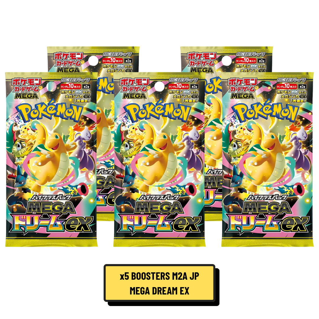 Booster Pokémon Mega Dream EX M2A Japonais 10 Cartes Ultra-rare garantie