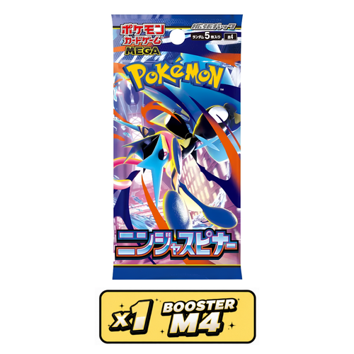 Booster Pokémon Ninja Spinner M4 japonais, face avant scellée, set Méga-Amphinobi ex JP