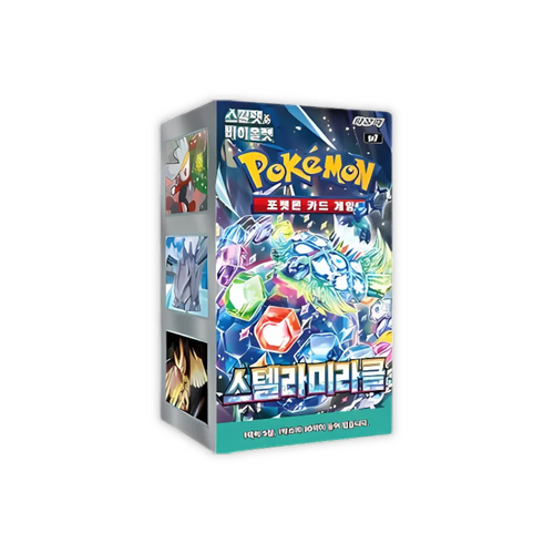 Display Pokémon Stellar Miracle SV7 coréen scellé, 30 boosters version KR Couronne Stellaire avec Terapagos