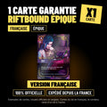 Carte Riftbound épique française garantie, carte officielle League of Legends TCG