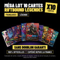 Méga Lot 10 cartes Riftbound légendes françaises sans doublon, cartes officielles League of Legends TCG