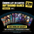 Énorme Lot 20 cartes Riftbound rares françaises sans doublon, cartes officielles League of Legends TCG