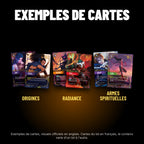 Exemples de cartes Riftbound épiques (visuels officiels en anglais), cartes du lot en français
