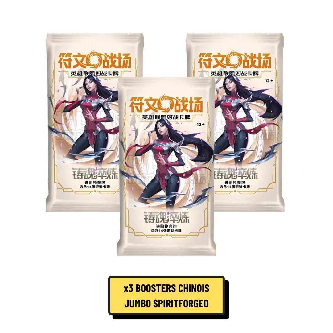 Booster Jumbo Riftbound Spiritforged 14 cartes Chinois