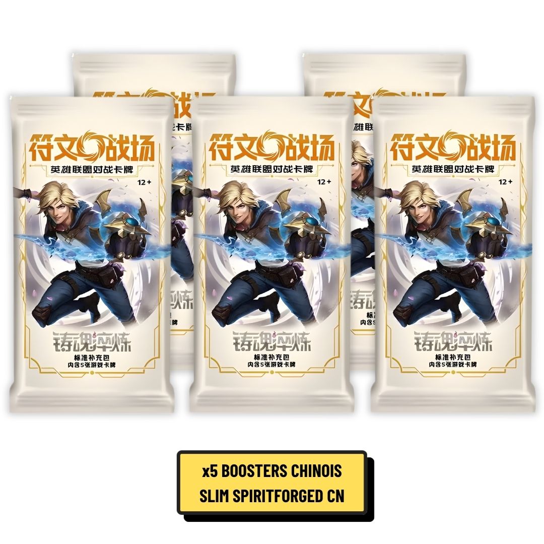 Booster Slim Riftbound Spiritforged 5 cartes Chinois