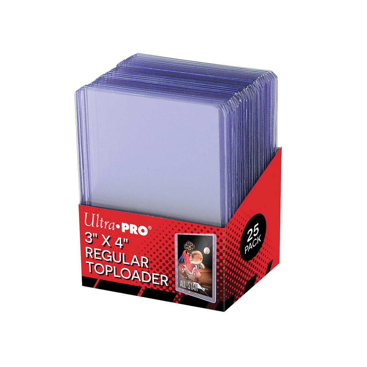 Ultra Pro Lot de 25 regular toploaders 3"x4"